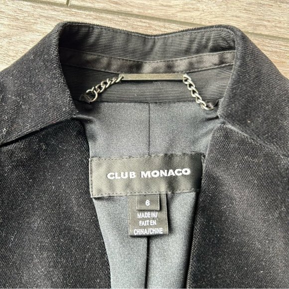 Club  Monaco Stand Collar Velvet Blazer - Picture 6 of 15